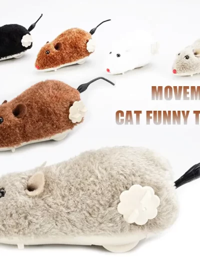 Creative Cat Toy Clockwork Spring Power Plush Mouse Toy