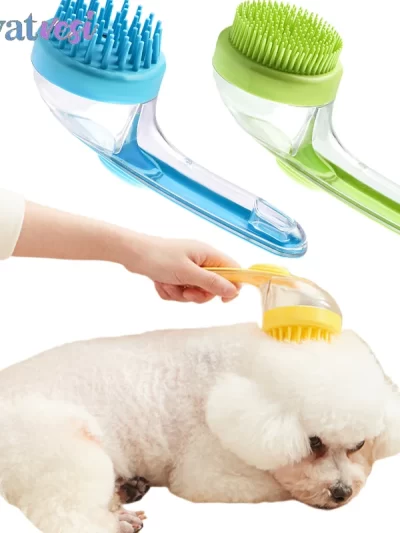 Soft Silicone Dog Bathing Brush