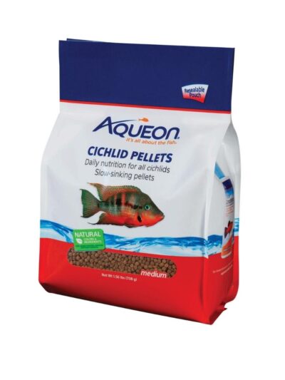 Aqueon Cichlid Food 1ea/Medium 25 oz