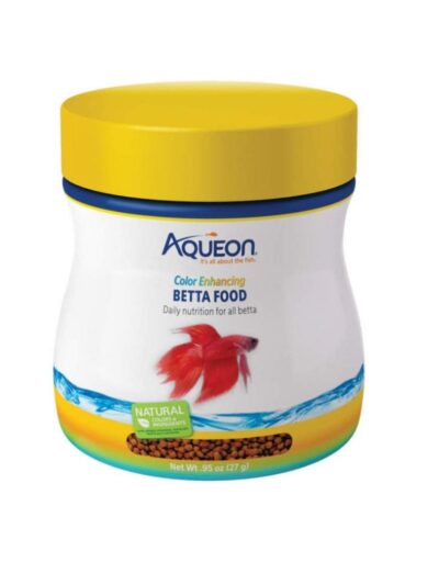 Aqueon Betta Food Color Enhancing 1ea/Floating Pellet, .95 oz