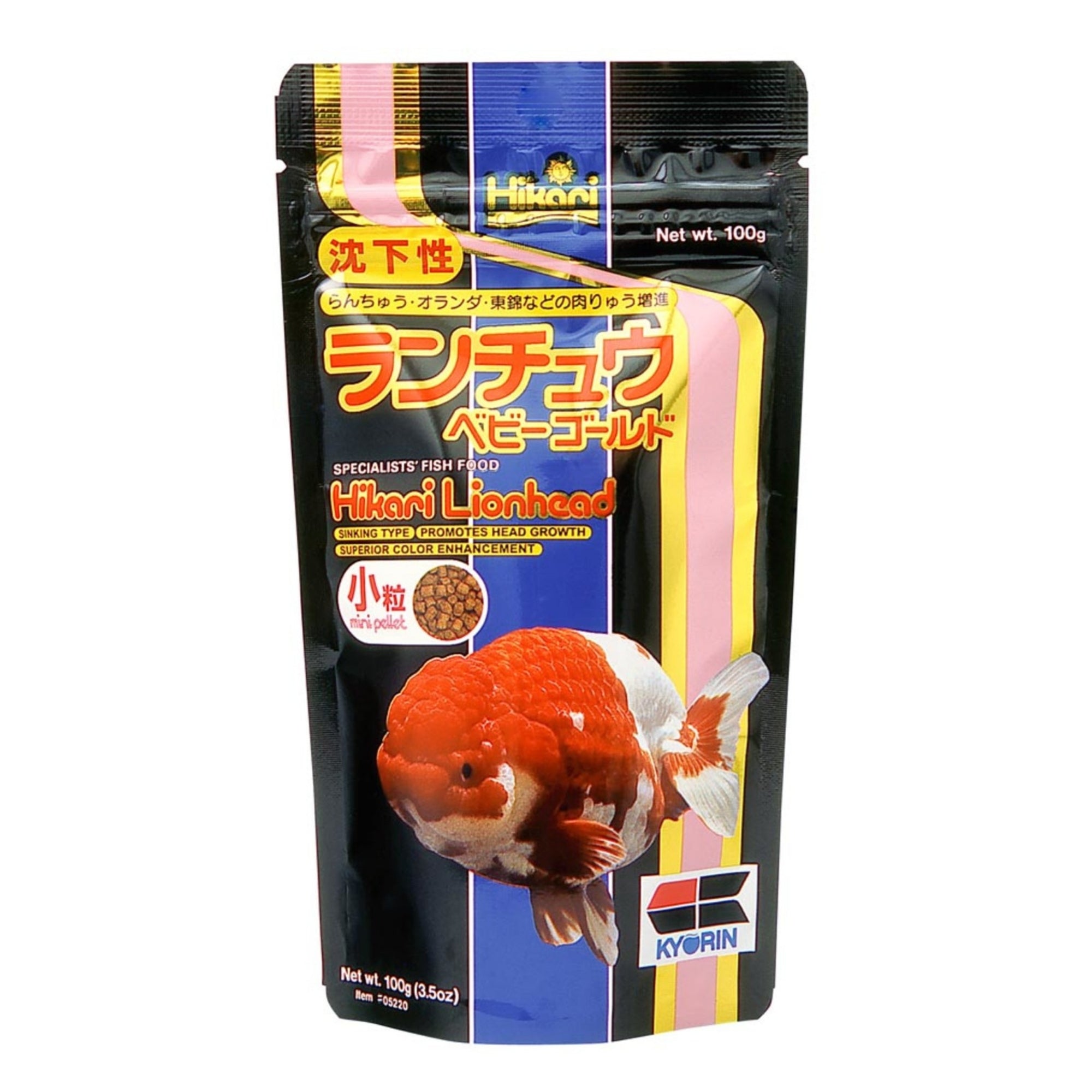 Hikari USA Lionhead Sinking Pellets Fish Food 1ea/3.5 oz, Mini