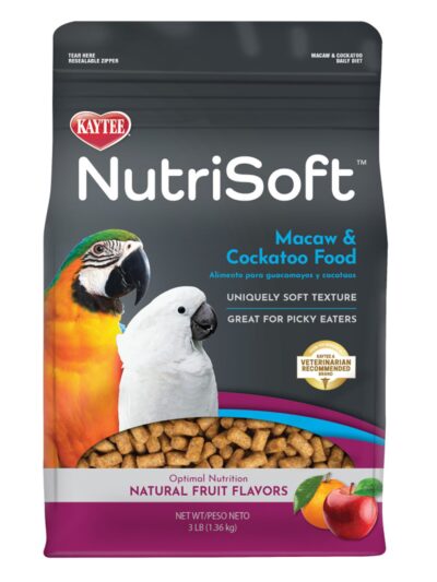 Kaytee Nutrisoft Macaw & Cockatoo Pet Bird Food 1ea/3 lb