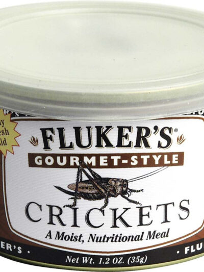 Fluker's Gourmet-Style Canned Crickets Reptile Wet Food 1ea/1.2 oz