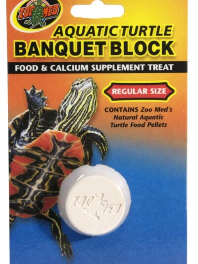 Zoo Med Aquatic Turtle Banquet Block 1ea/Regular