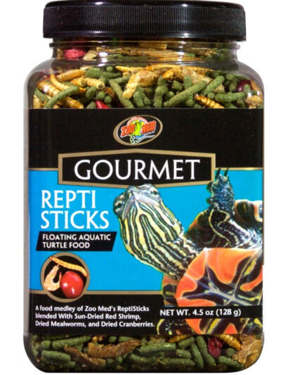 Zoo Med Gourmet Reptisticks Floating Aquatic Turtle Dry Food 1ea/4.5 oz