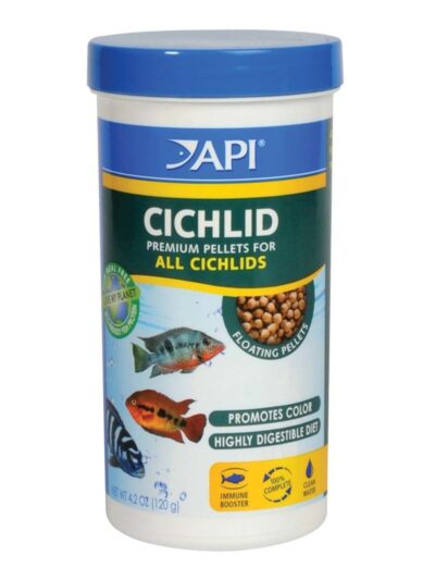API Cichlid Premium Floating Pellets Fish Food 1ea/4.2 oz, MD