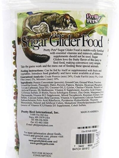 Pretty Bird International Sugar Glider Dry Food 1ea/20 lb