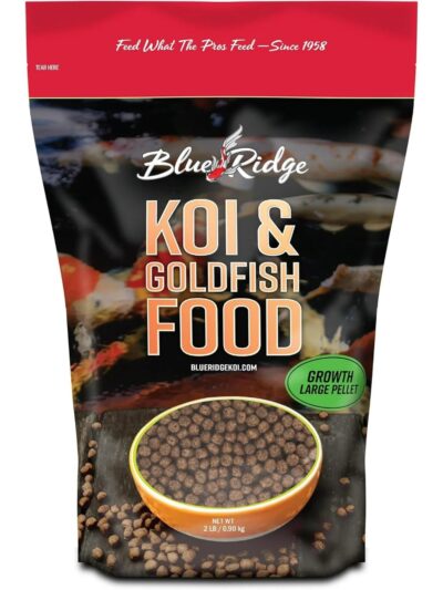 Blue Ridge Fish Hatchery Growth Formula Pellet Fish Food for Koi and Goldfish 1ea/2 lb, LG